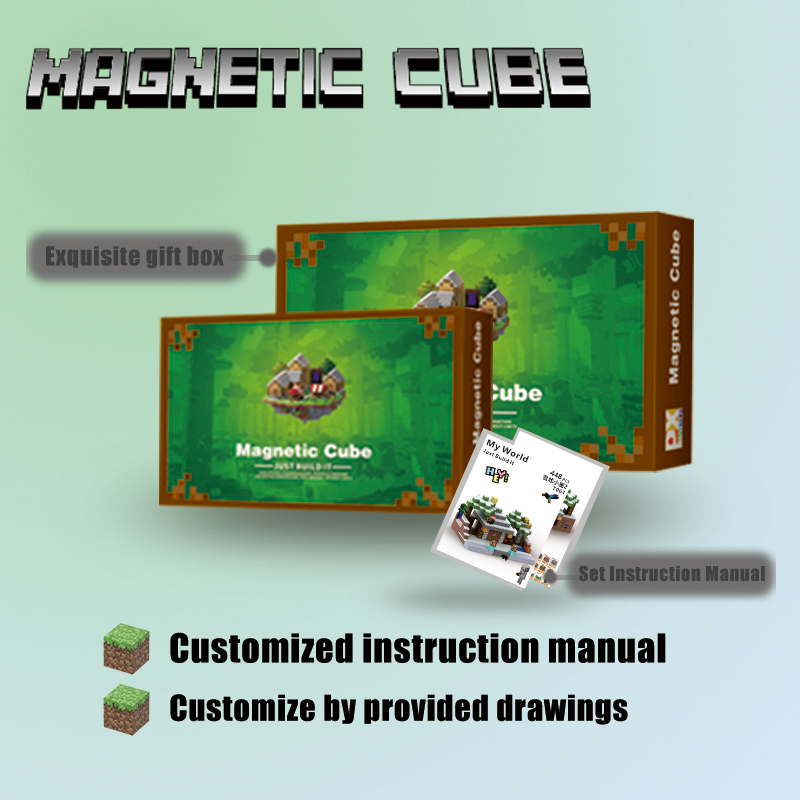 Hot Custom Magnetic Cube Plastic Building Blocks For Boys And Girls Educational Toys