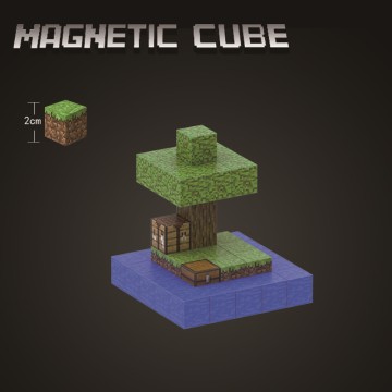 Minecraft Magnetic Sky Island Set: Craft a Solitary Block Oasis