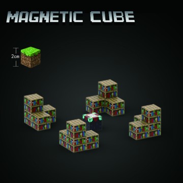 Minecraft Magnetic Enchanting Workshop Set: Craft Your Block Library