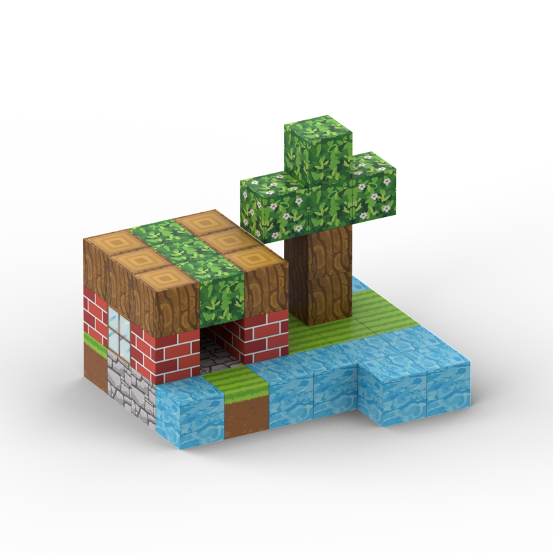 Wholesale Custom High Precision STEM Magnets Building Blocks Toy Animal Figure Characters z019