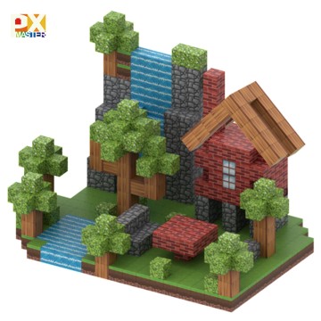 Wholesale Custom Montessori Building Magnet Games Magnetic Cube For Children T117