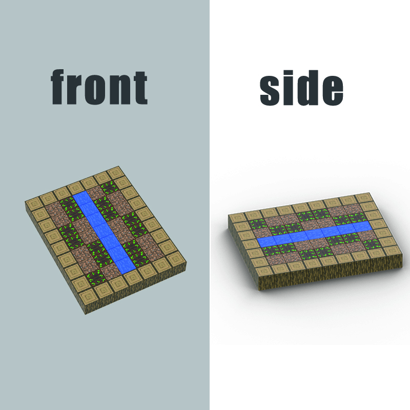 Minecraft Magnetic Farm Set: Cultivate Your Block Crops