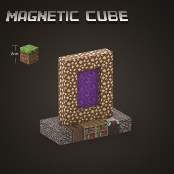 Minecraft Magnetic Sky Portal Set: Craft a Serene Block Gateway