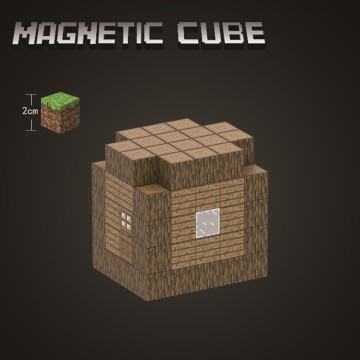 Minecraft Magnetic Village Kit: Design Your Blocky Town with Interactive Houses