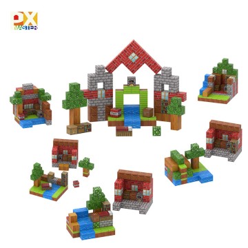 3D World Accessories Multi Color Plastic Magnetic Cube Puzzle Sets New Year Toy Z018