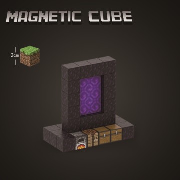 Minecraft Nether Portal Builder: Magnetic Obsidian Arch Kit