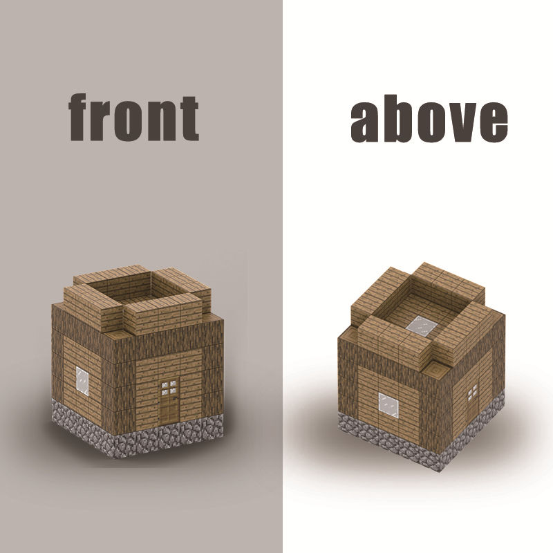 Minecraft Magnetic Builder: Create Sturdy Block Cabins with Oversized Cubes