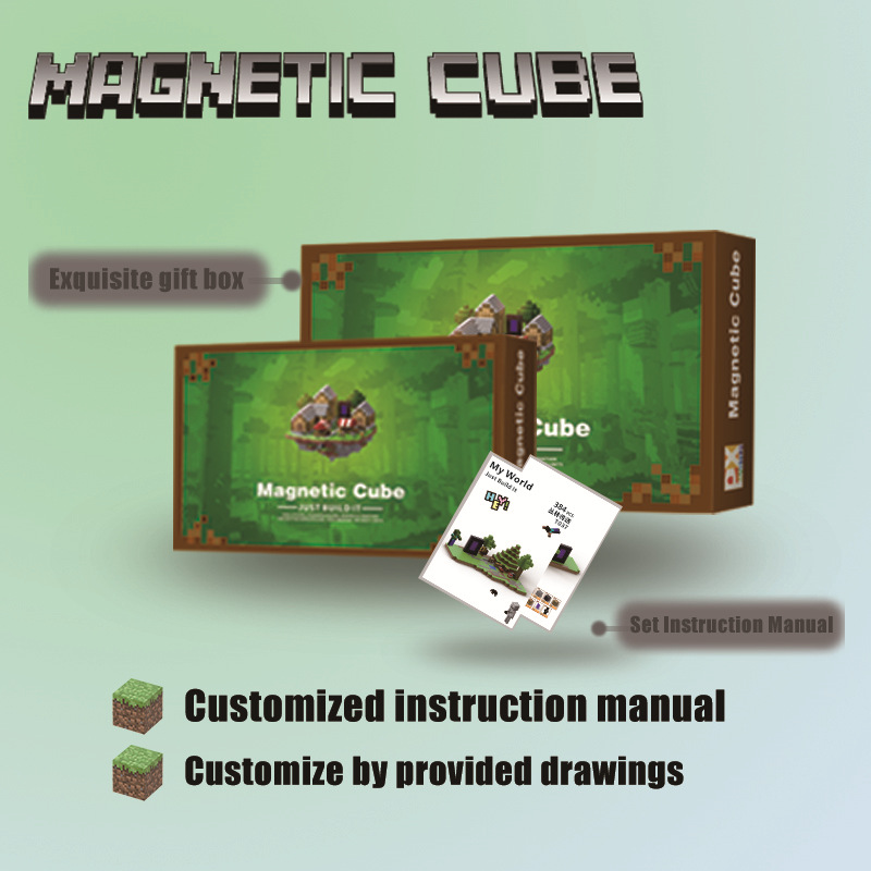 Minecraft Magnetic Dual World Set Build Overworld05.jpg