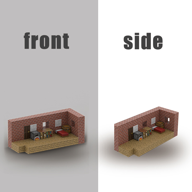 Build Your Own Minecraft Red Brick House with Our Magnetic Block Set