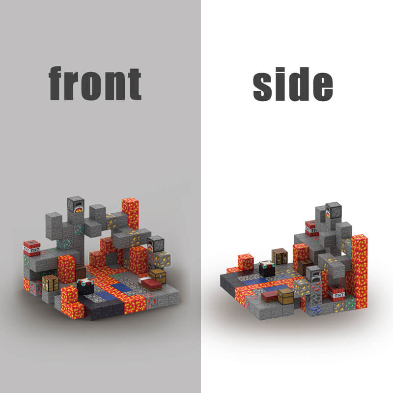 Magnetic Decompression World Castle Ornament Building Blocks Set