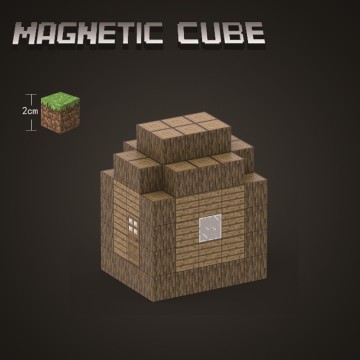 Minecraft Magnetic Village Set: Build Classic Block Cottages with This Construction Kit