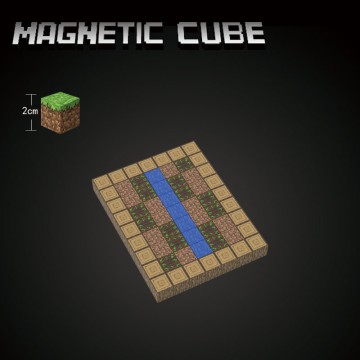 Minecraft Magnetic Farm Set: Cultivate Your Block Crops