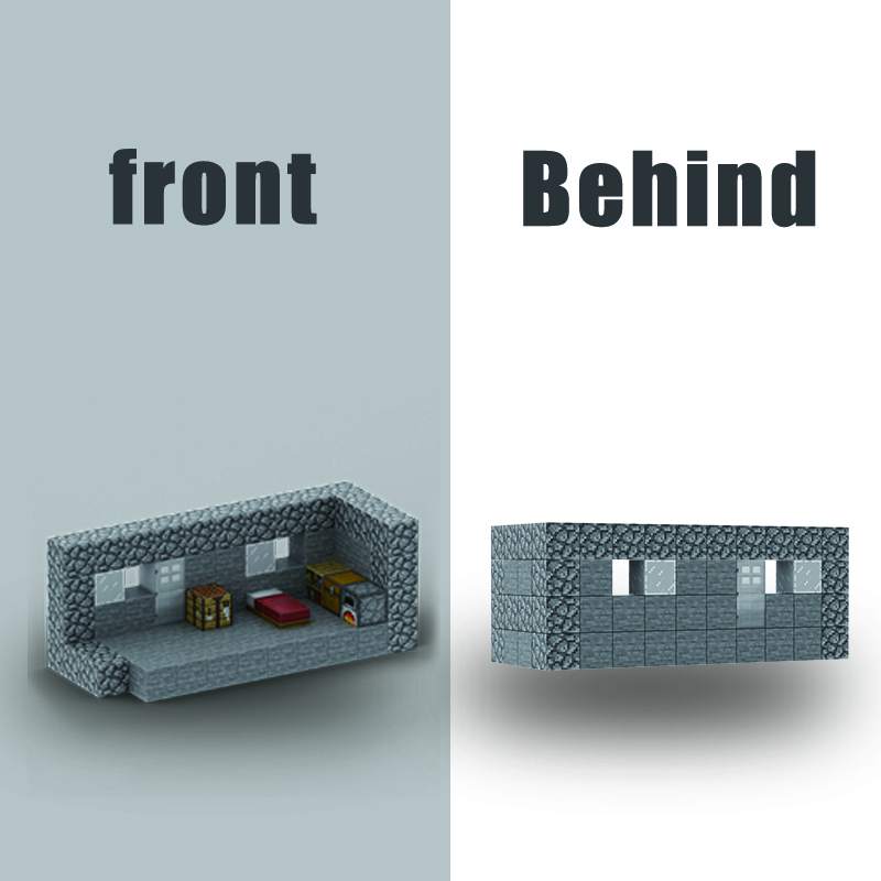 Create Your Own Minecraft Stone House with Our Magnetic Block Set