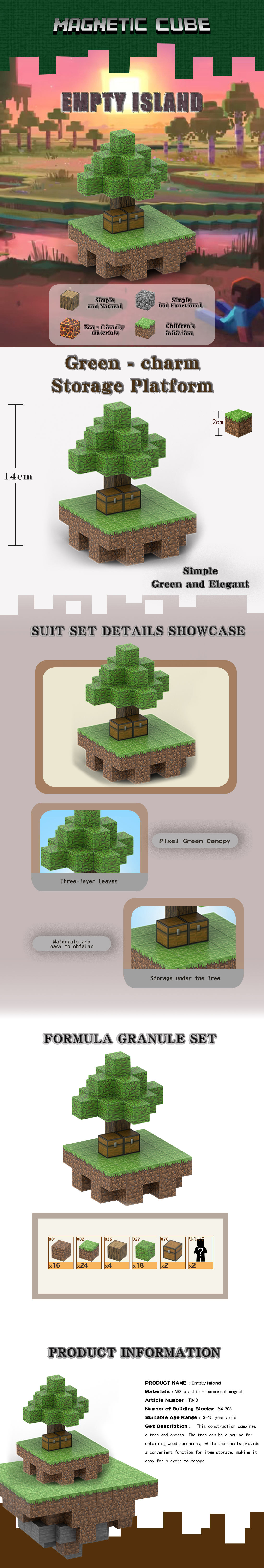 Minecraft Magnetic Island Set  Create a Simple Blo01