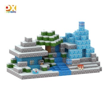 Wholesale Montessori Magnetic Building Blocks Safe Plastic Cubes Set T072