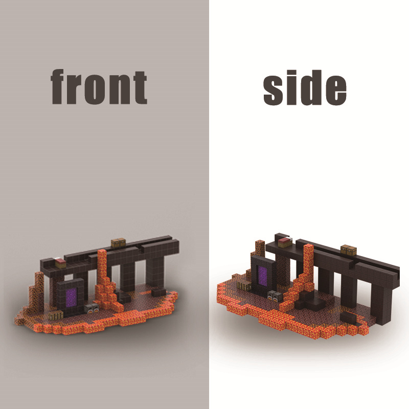 Minecraft Nether Fortress Builder: Magnetic Inferno Construction Kit