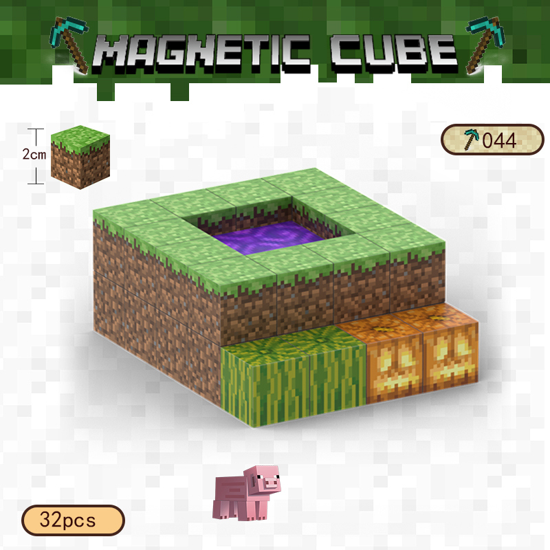Minecraft Dark Forest Portal Magnetic Set Craft a05.jpg