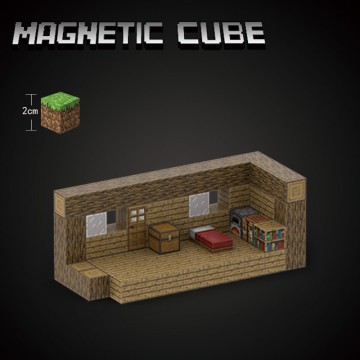 Build Your Own Minecraft Cottage with Our Magnetic Block Set