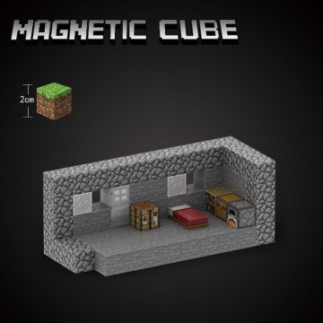 Create Your Own Minecraft Stone House with Our Magnetic Block Set