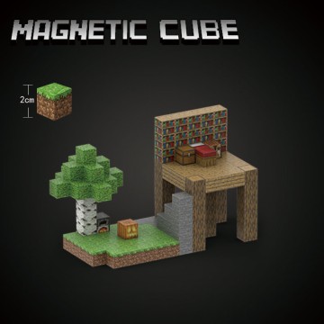 Minecraft Magnetic Starter Home Set: Build Your First Block Shelter