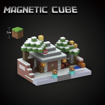 Hot Custom Magnetic Cube Plastic Building Blocks For Boys And Girls Educational Toys